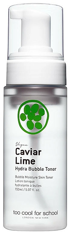 Nawilżający tonik do twarzy Kawior i limonka - Too Cool For School Caviar Lime Hydra Bubble Toner — Zdjęcie N1