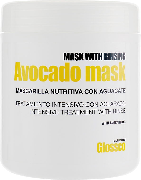 Odżywcza maska z olejem z awokado - Glossco Treatment Avocado Mask — Zdjęcie N1