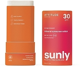 Kup Sztyft przeciwsłoneczny - Attitude Sunly Sunscreen Stick Orange Blossom SPF30