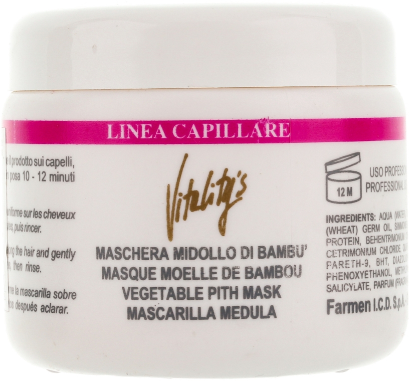 Maska wzmacniająca z bambusa - Vitality's Linea Capillare Mask — Zdjęcie N1