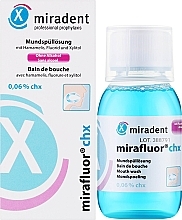 Płyn do płukania jamy ustnej z chlorheksydyną 0,06% - Miradent Mirafluor Chx — Zdjęcie N2