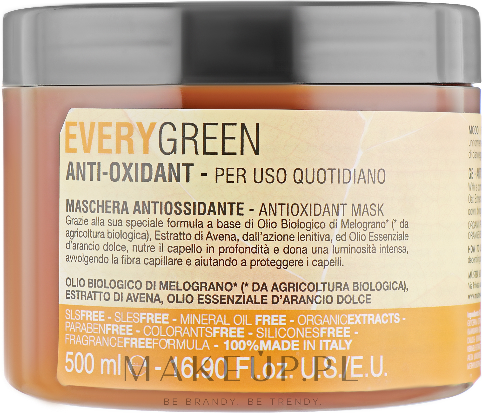 Antyoksydacyjna maska do włosów - EveryGreen Antioxidant Hair Mask — Zdjęcie 500 ml