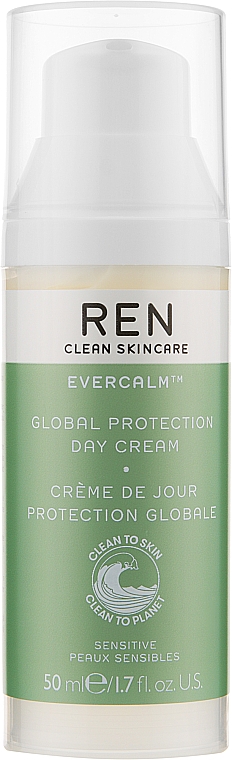 Uspokajający krem na dzień do skóry wrażliwej - REN Evercalm™ Global Protection Day Cream