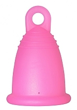 Kubeczek menstruacyjny z pętelką, rozmiar S, fuksja - MeLuna Sport Menstrual Cup Ring — Zdjęcie N1