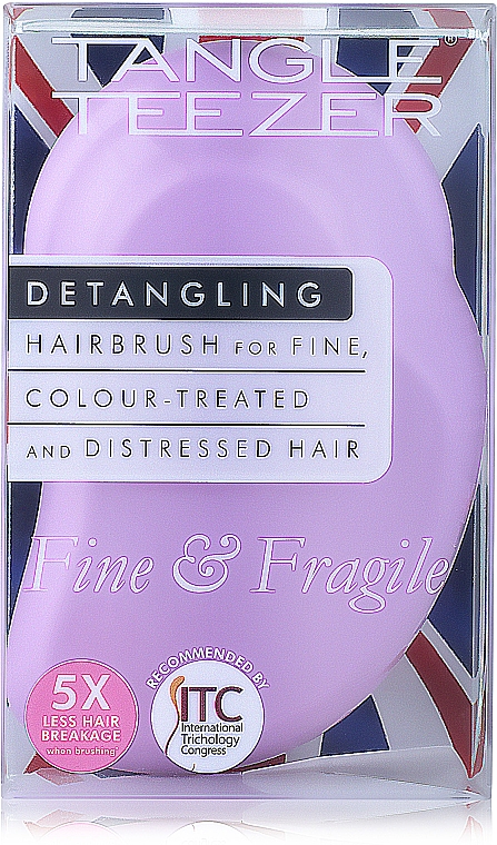 Szczotka do włosów - Tangle Teezer The Original Fine & Fragile Pink Dawn — Zdjęcie N5