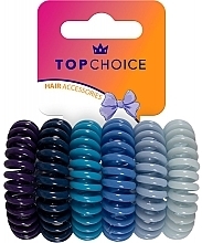 Gumka do włosów, 20087, 6 sztuk - Top Choice Hair Accessories — Zdjęcie N1