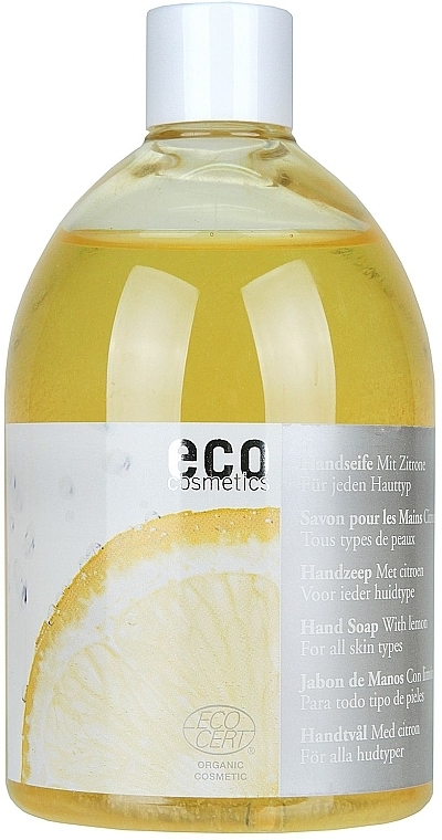 PRZECENA! Mydło do rąk i ciała z olejkiem cytrynowym - Eco Cosmetics Eco Hand Soap With Lemon (wymienny wkład) * — Zdjęcie N1