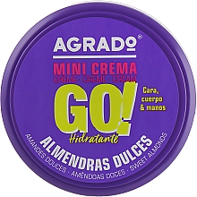 Kup Nawilżający krem do twarzy, dłoni i ciała z olejem ze słodkich migdałów - Agrado Mini Cream Go!