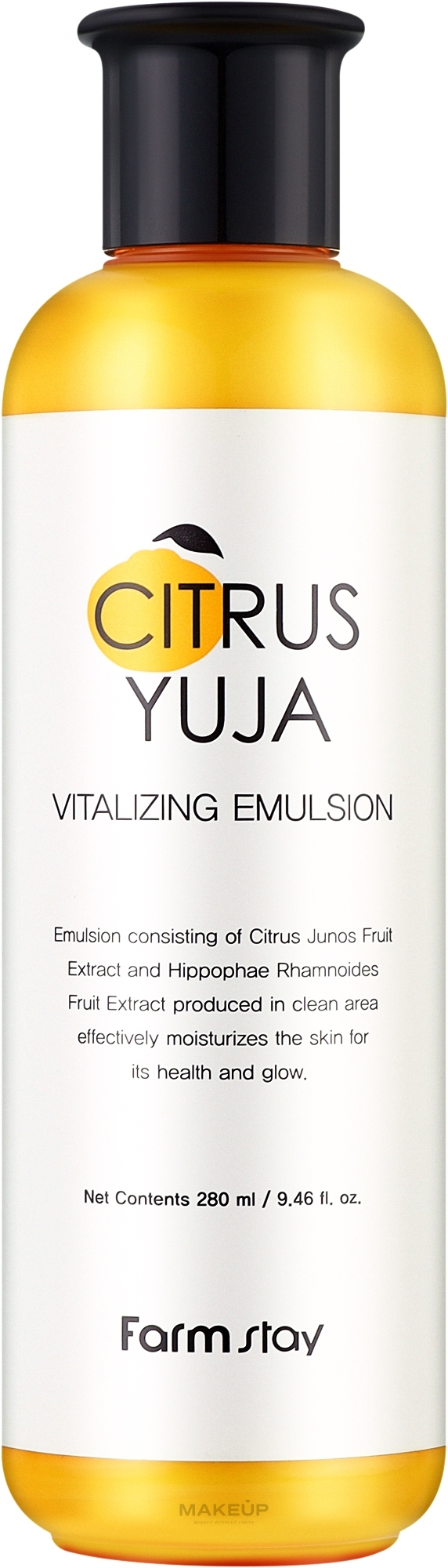 Emulsja z ekstraktu Yuzu - FarmStay Citrus Yuja Vitalizing Emulsion — Zdjęcie 280 ml