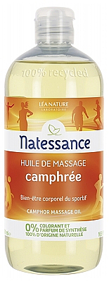 Organiczny olejek do masażu - Natessance Massage Oil with Camphor — Zdjęcie N1