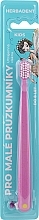 Kup Szczoteczka do zębów dla dzieci, ultra miękka, do 8 lat, różowa - Herbadent Kids Toothbrush 