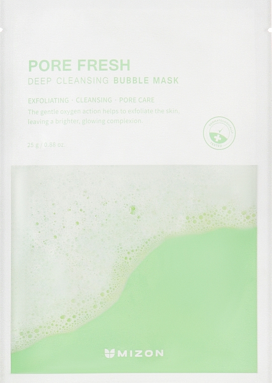 Głęboko oczyszczająca bąbelkowa maska w płachcie - Mizon Pore Fresh Deep Cleansing Bubble Mask — Zdjęcie N1