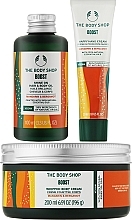 Zestaw - The Body Shop Mandarin & Bergamot Vegan Boost (h/b/oil/100ml + b/cr/200 + h/cr/30ml) — Zdjęcie N2