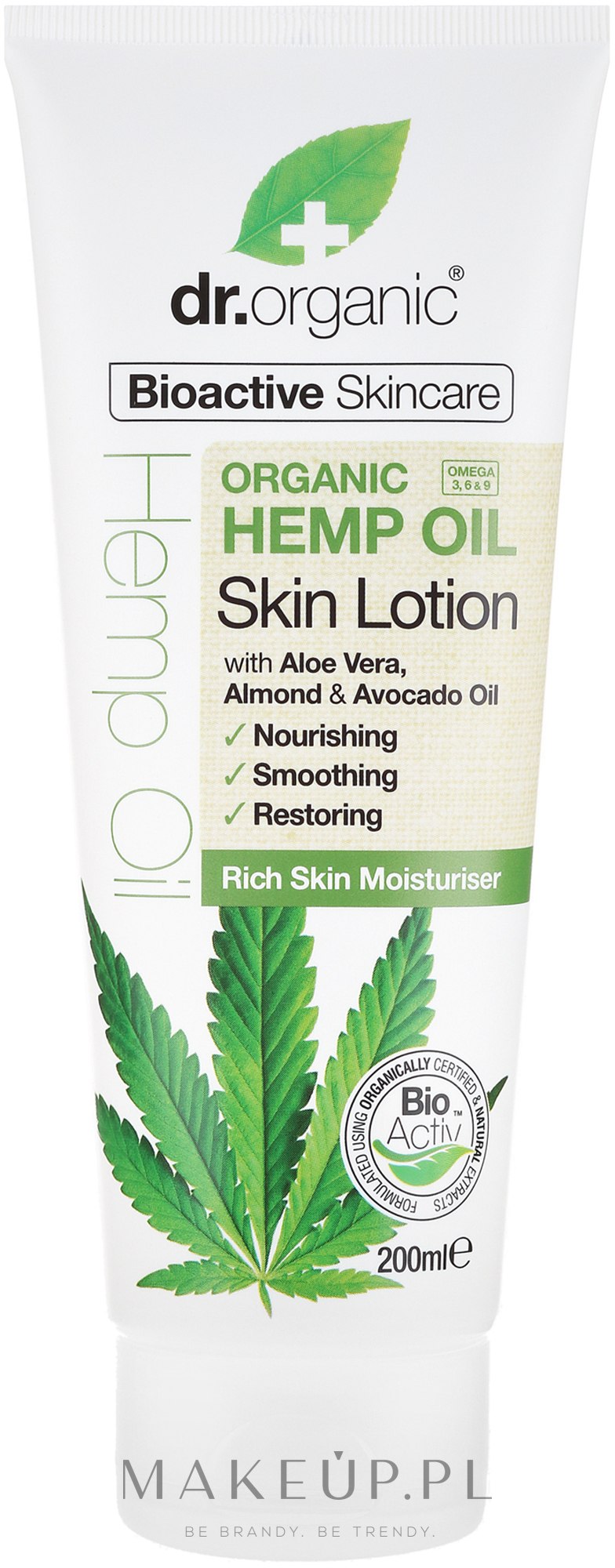 Balsam do ciała Olej z nasion konopi - Dr Organic Bioactive Skincare Hemp Oil Skin Lotion — Zdjęcie 200 ml