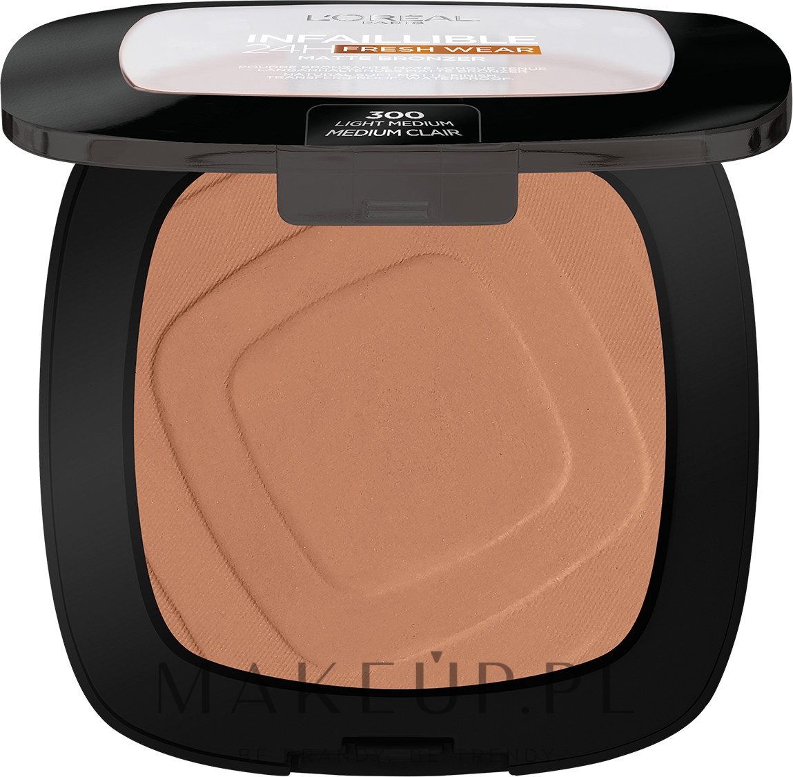 Puder brązujący - L'Oréal Paris Infallible 24h Freshwear Bronzer  — Zdjęcie 300 - Light Medium