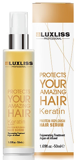 Olejek keratynowy - Luxliss Keratin Protein Replenish Hair Serum — Zdjęcie N1