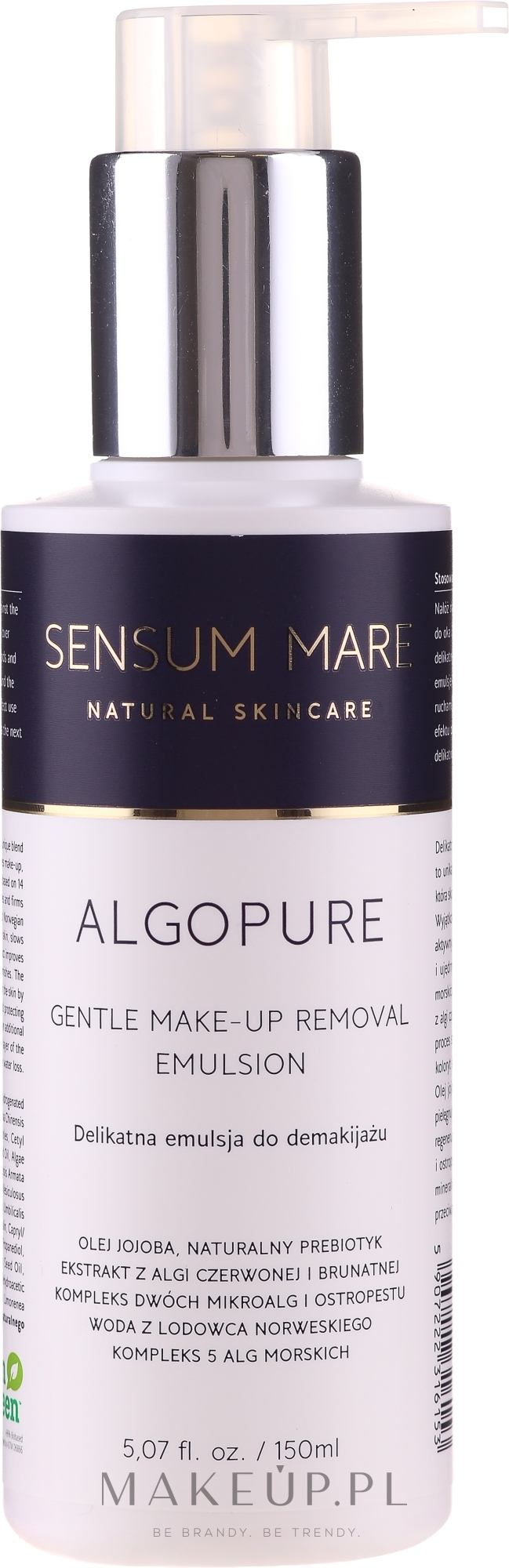 Delikatna emulsja zmywająca makijaż - Sensum Mare Algopure — Zdjęcie 150 ml