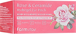 Hydrożelowe płatki pod oczy z ceramidami i różą - FarmStay Rose & Ceramide Eye Patch — Zdjęcie N2