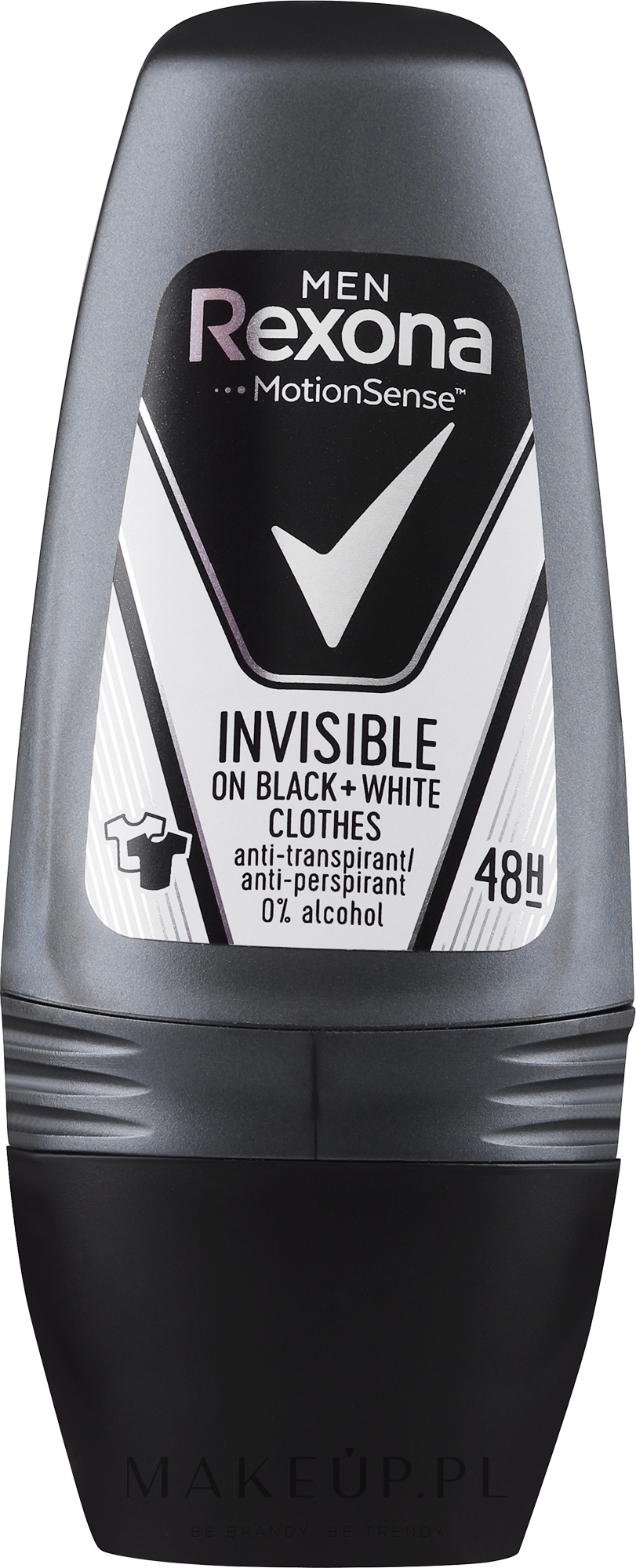 Antyperspirant w kulce dla mężczyzn - Rexona Men Invisible Black + White Antiperspirant Roll — Zdjęcie 50 ml