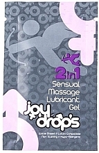 Kup Żel-lubrykant do masażu zmysłowego 2 w 1 - JoyDrops 2 in 1 Sensual Massage Lubricant Gel (próbka)