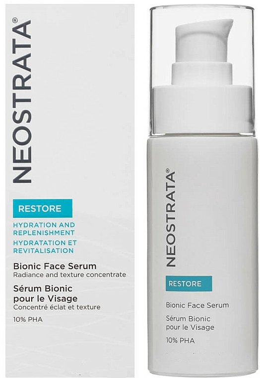 Rewitalizujące bioniczne serum rozjaśniające do twarzy - Neostrata Restore Bionic Face Shine & Texture Improvement Serum — Zdjęcie N1