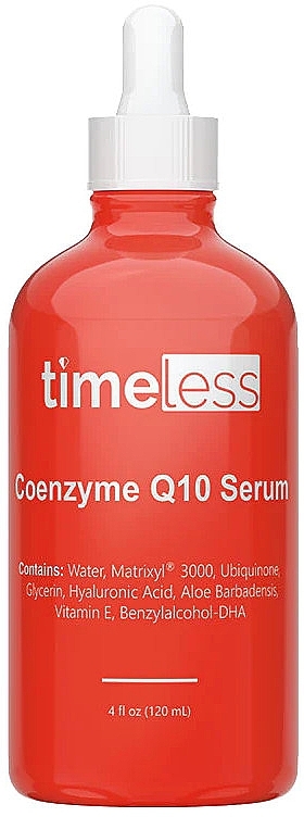Przeciwstarzeniowe serum do twarzy z koenzymem Q10 i kwasem hialuronowym - Timeless Skin Care Coenzyme Q10 Serum — Zdjęcie N2