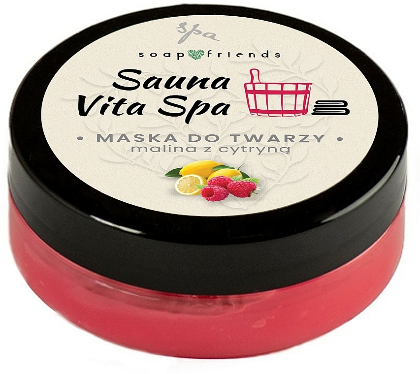 Maska do twarzy Malina z cytryną - Soap&Friends Sauna Vita Spa — Zdjęcie N1