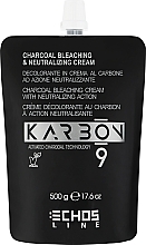 Kup Krem rozjaśniający do włosów z czynnikiem neutralizującym - Echosline Karbon 9 Charcoal Bleaching & Neutralizing Cream