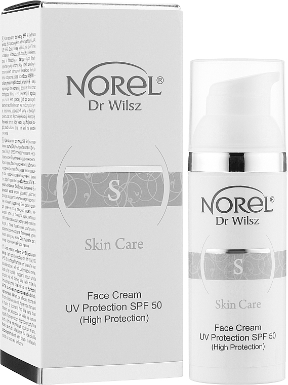 Krem przeciwsłoneczny o wysokiej ochronie SPF 50 - Norel Skin Care Face Cream UV Protection SPF 50 — Zdjęcie N2