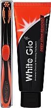 Zestaw do wybielania zębów - White Glo Charcoal Deep Stain Remover (toothpaste 150 g + toothbrush + toothpick x 8) — Zdjęcie N2