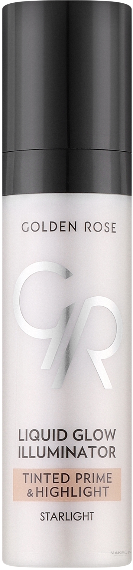 Baza i rozświetlacz do twarzy - Golden Rose Liquid Glow Illuminator Tinted Prime & Highlight — Zdjęcie 30 ml