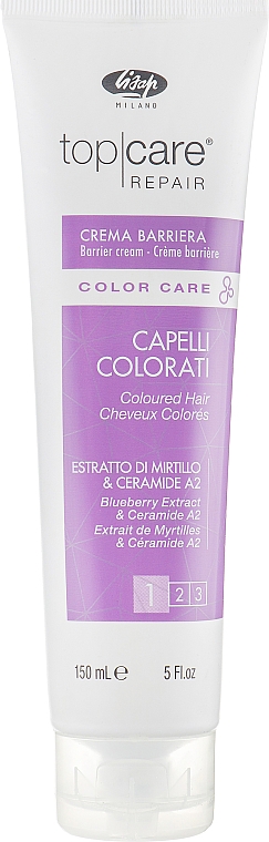 Krem ochronny chroniący skórę przed przebarwieniami - Lisap Top Care Repair Color Care Barrier Cream — Zdjęcie N1
