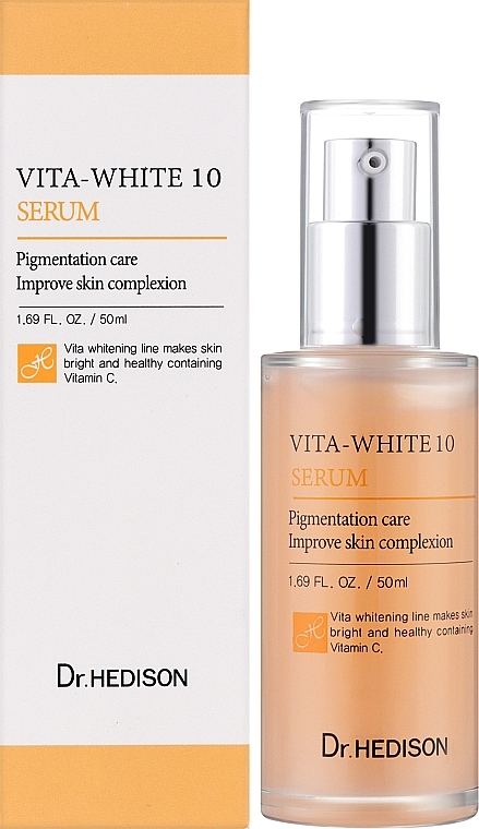 Rozjaśniające serum do twarzy z witaminą C - Dr.Hedison Vita White Serum — Zdjęcie N2