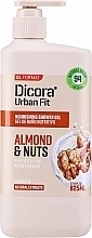 PRZECENA! Mydło w płynie do rąk z witaminą B Migdały i orzechy - Dicora Urban Fit Nourishing Hand Soap Vit B Almont & Nuts * — Zdjęcie N2