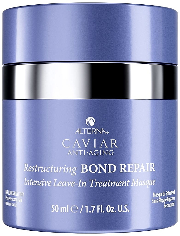 Rewitalizująca trwała maska do włosów - Alterna Caviar Restructuring Bond Repair Intensive Leave-in Treatment Masque — Zdjęcie N1