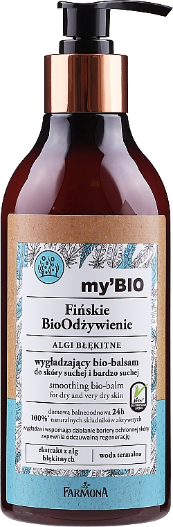 Wygładzający balsam do ciała do skóry suchej i bardzo suchej Algi arktyczne - Farmona My’Bio Smoothing Bio-Balm — Zdjęcie N1