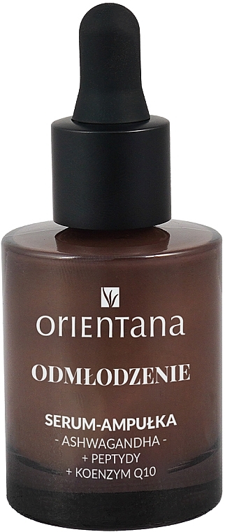 Serum do twarzy - Orientana Ashwagandha Peptides Coenzyme Q10 Antiaging Serum-Ampoule — Zdjęcie N2