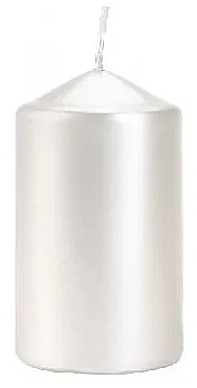 Świeca cylindryczna 60x100 mm, perłowa - Bispol — Zdjęcie N1