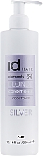 Odżywka do włosów blond przeciw niechcianym żółtym tonom - IdHAIR Elements Xclusive Blonde Conditioner Silver — Zdjęcie N3