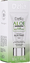 Matujący żel do twarzy z aloesem - Delia Cosmetics Aloe Jelly Care Pure Mattifying — Zdjęcie N2