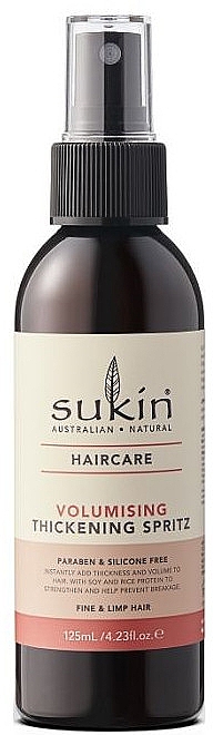 Spray zagęszczający do włosów cienkich - Sukin Volumising Thickening Spritz — Zdjęcie N1