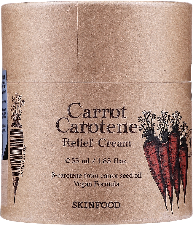 Krem do twarzy z marchewką i karotenem - Skinfood Carrot Carotene Relief Cream — Zdjęcie N2