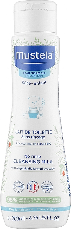 Oczyszczające mleczko do twarzy dla dzieci - Mustela No Rinse Cleansing Milk