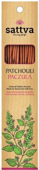 Naturalne indyjskie kadzidła Paczula - Sattva Patchouli