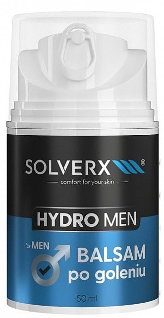 Nawilżający balsam po goleniu - Solverx Hydro Men Balsam After Shaving Hydro — Zdjęcie N1