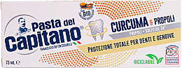 Pasta do zębów Kurkuma i propolis - Pasta Del Capitano, Turmeric & Propolis Ecological Packaging — Zdjęcie N3