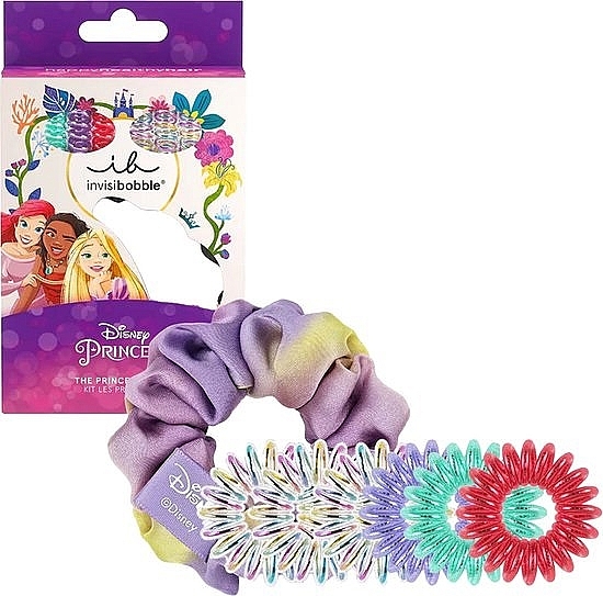 Zestaw 7 gumek do włosów - Invisibobble Kids Disney The Princesses Set — Zdjęcie N2