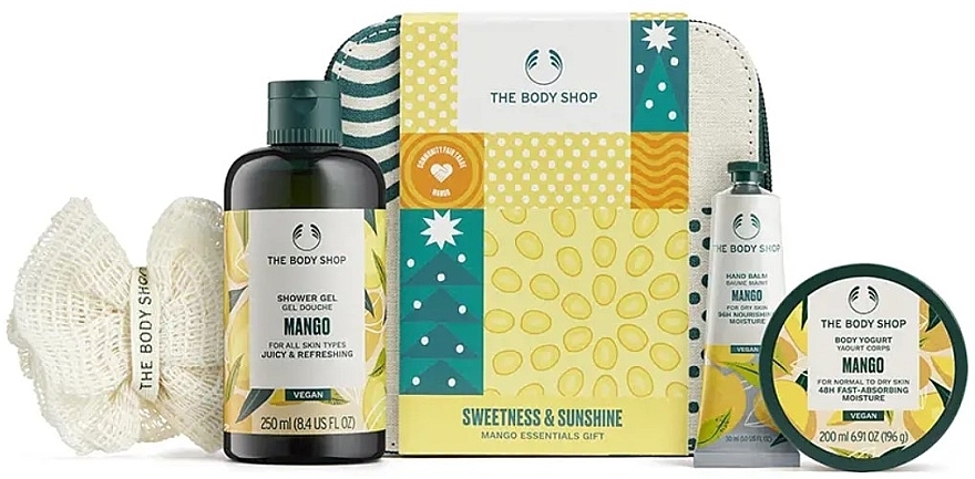Zestaw, 5 produktów - The Body Shop Sweetness & Sunshine Mango Essentials Gift — Zdjęcie N1