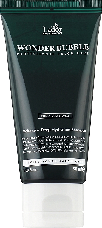 Nawilżający szampon do włosów - La'dor Wonder Bubble Shampoo