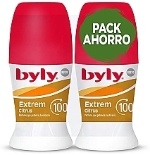 Zestaw - Byly Extrem Citrus (deo/roll/2x50ml) — Zdjęcie N1